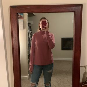 Pink carhartt half zip